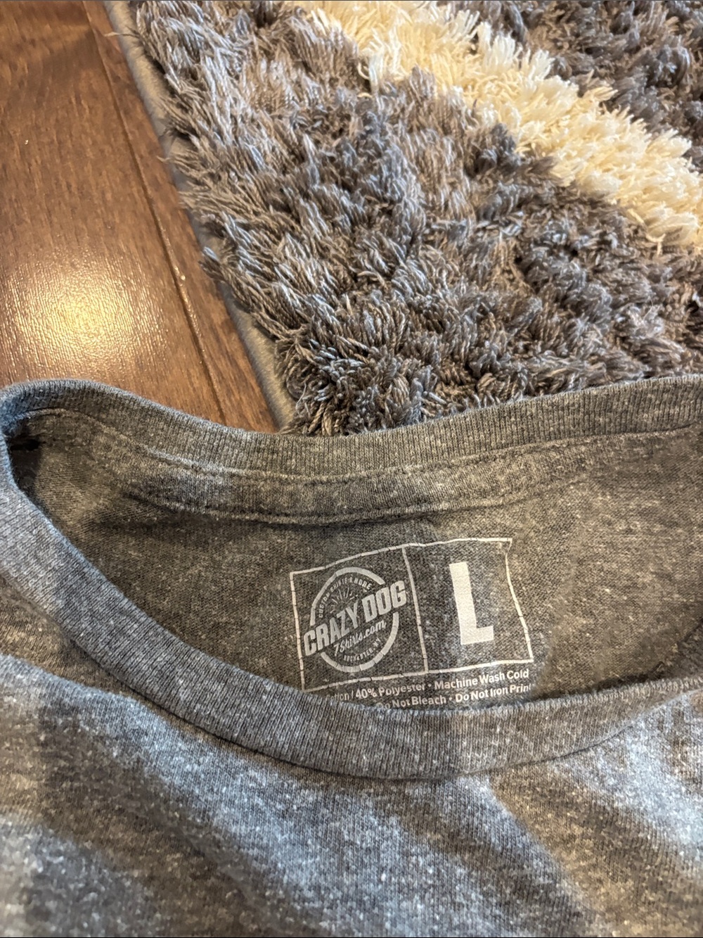 Gray Graphic Tee "I Like Wine And Maybe 3 People" - Picture 2 of 2